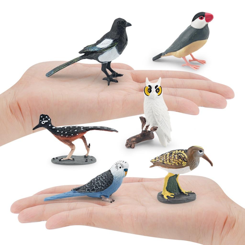 Lifelike Crow Bird Model Pvc Material Educational Toy Bird Figurine Non-assembly 3c Certified