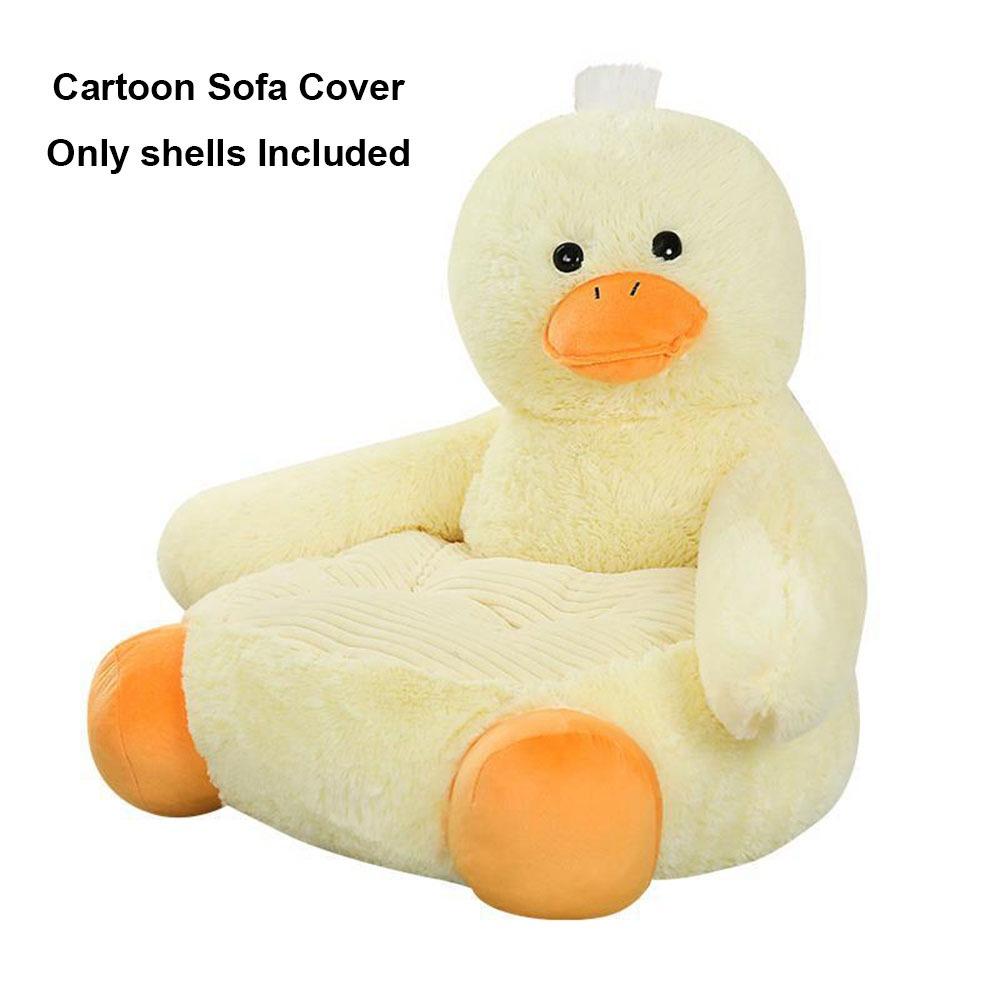 Small Panda Cartoon Sofa Chair Soft Cartoon Lazy Sofa Cover  For Boys and Girls