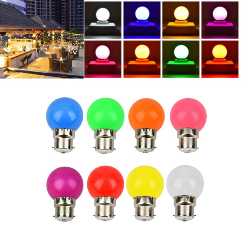 Colorful Led Bulbs B22 Mini Globe Pc Shell 2w Lighting Party Decorative Bulb