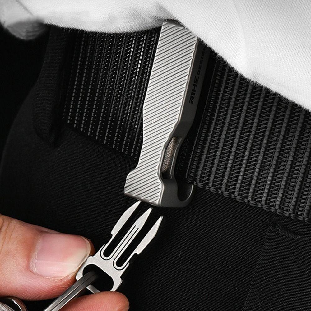 Lightweight Carabiner Hook Clip EDC Waist Belt Car Key Ring Portable Waist Belt Buckle  Outdoor