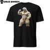 Unisex Softstyle T-Shirt | Buff Polar Bear Flexing | Funny Gym Animal Design