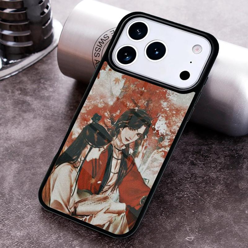 Chinese Style Tian Guan Ci Fu Phone Case For iPhone 17 16 15 14 13 12 11 Pro Max Plus 17Air Soft Silicone Cover