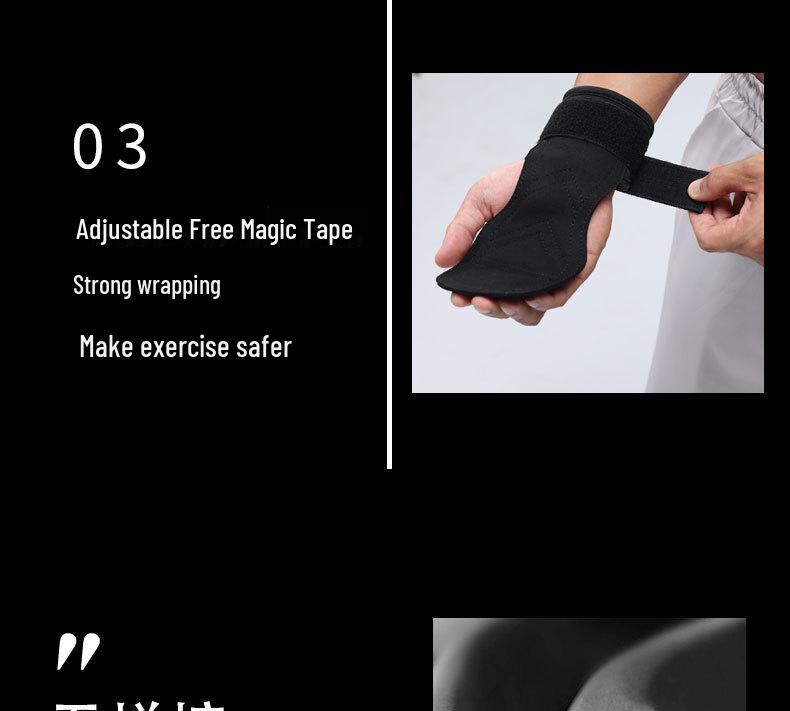 Protective Fitness Grip Gloves & Wrist Support for Pull-ups and Deadlifts