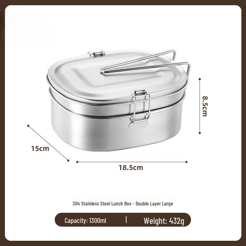 Food Grade 304 Stainless Steel Lunch Box