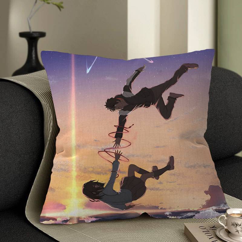 Movie Your Name Pillow Anime Pillow Sofa Bed Head Pillow Cover Cushion Cover 45x45 Cm Fashion