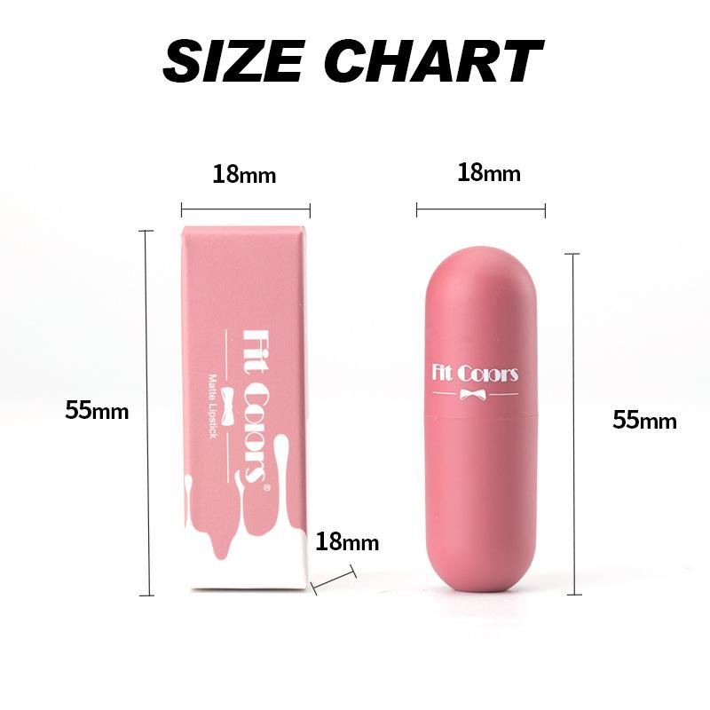 Matte Mini Mist Lipstick Capsule Velvet Nonfading Portable Mini Lipstick