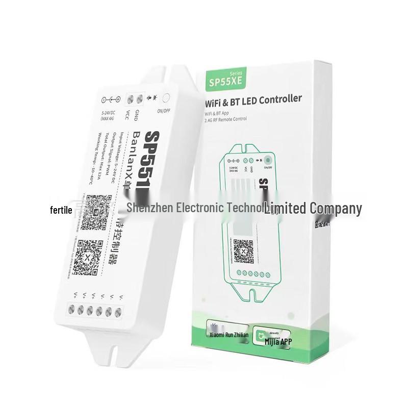 

SP557E Dual-Color LED Controller with Wi-Fi/Bluetooth, compatible with Mi Home App.