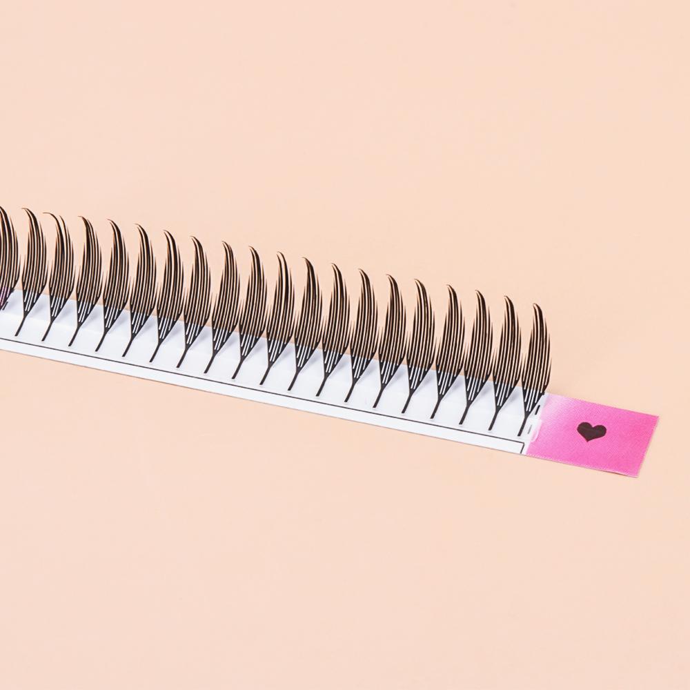 12 Reihen Falsche Wimpern Einzelne Büschel Individuelle Wimpern Nerzwimpern Extensions Augen Make-up Werkzeuge