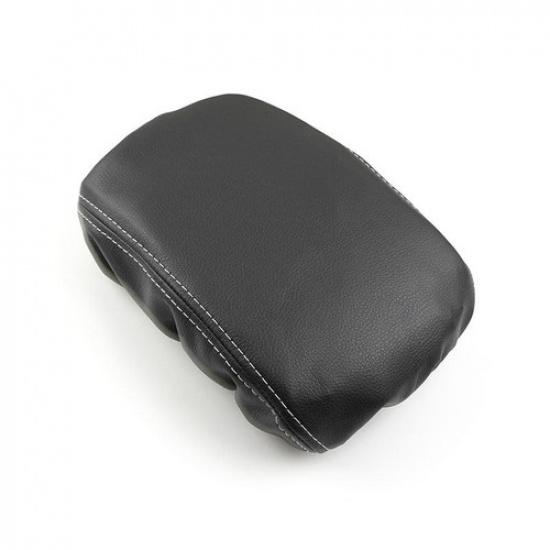 Black Center Console Armrest Box Cover Leather Pad For VW Golf 8 MK8