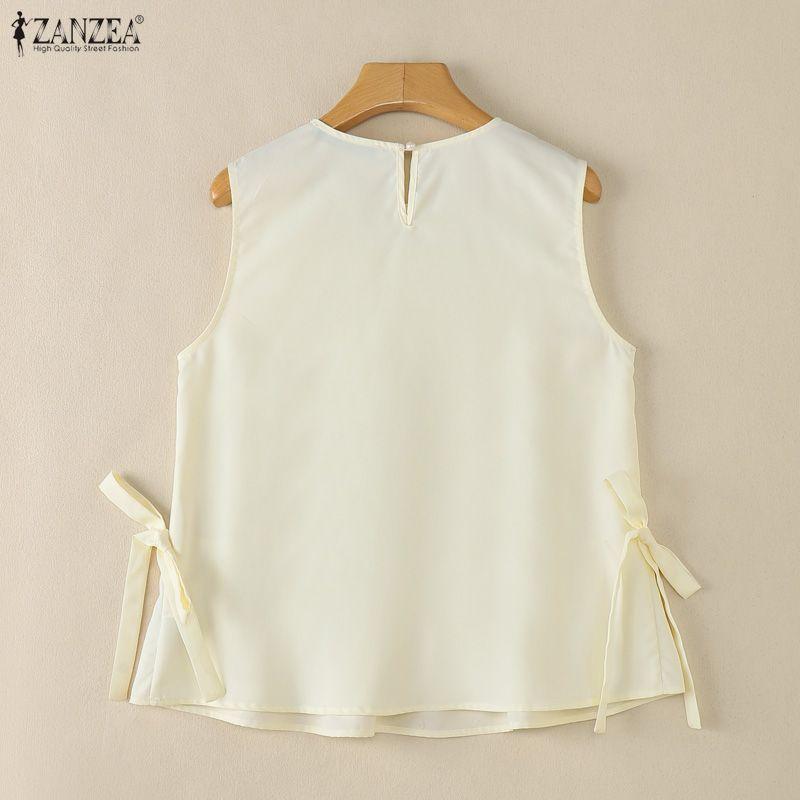 ZANZEA Women Summer Casual Round Neck Sleeveless Tank Tops