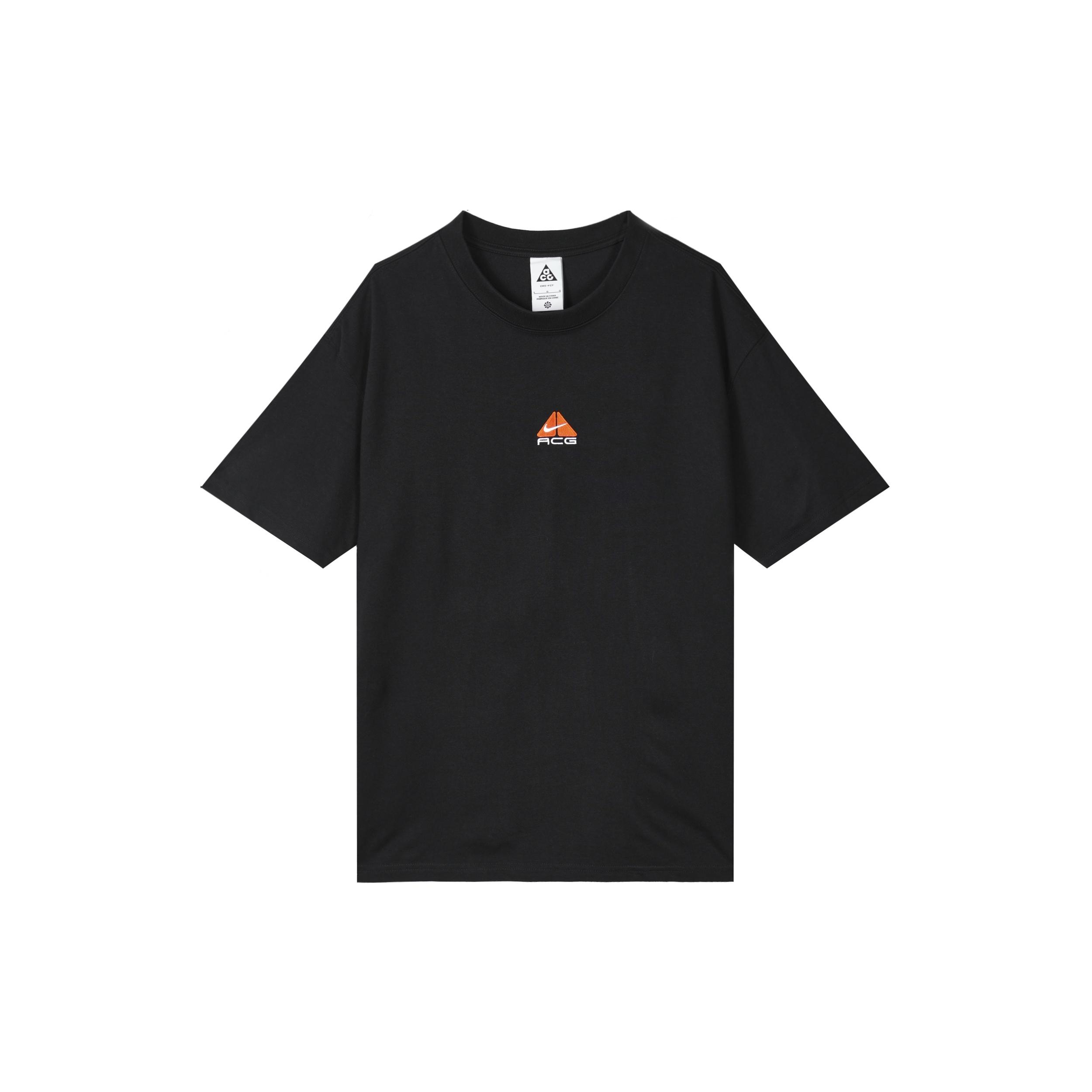 Nike ACG Front Logo T-Shirt Black Orange Men s DQ1816-010 L