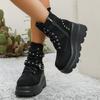 Women Comfortable Ankle Boots Luxury Casual Elegant New Boots Platform Chunky Designer Shoes for Women  De Mujer