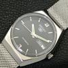 Seiko 5 AUTOMATIC 6309A JAPAN MENS VINTAGE BLACK COLOR DIAL WATCH A701668-5