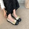 Flat-soled one-pedal shallow-mouth single shoes, spring new soft-soled Mary Jane shoes, women's shoes