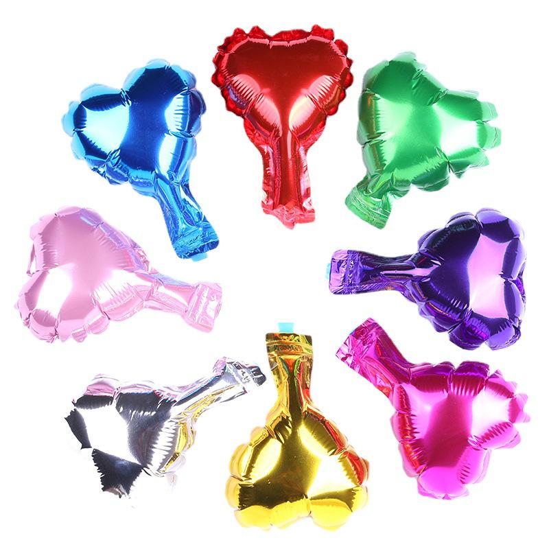 5-Inch Heart-Shaped Peach Foil Balloon for Floral Art & Birthday Party Decoration