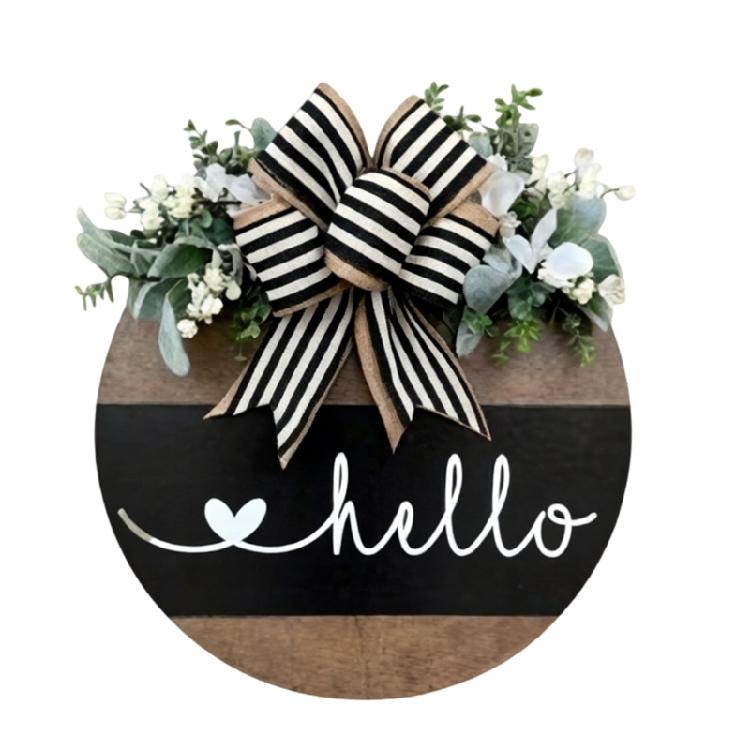 

Handcrafted Wooden Welcome Sign With Rural Design Perfect For Farmhouse Front Porch Home or Bar Decoration