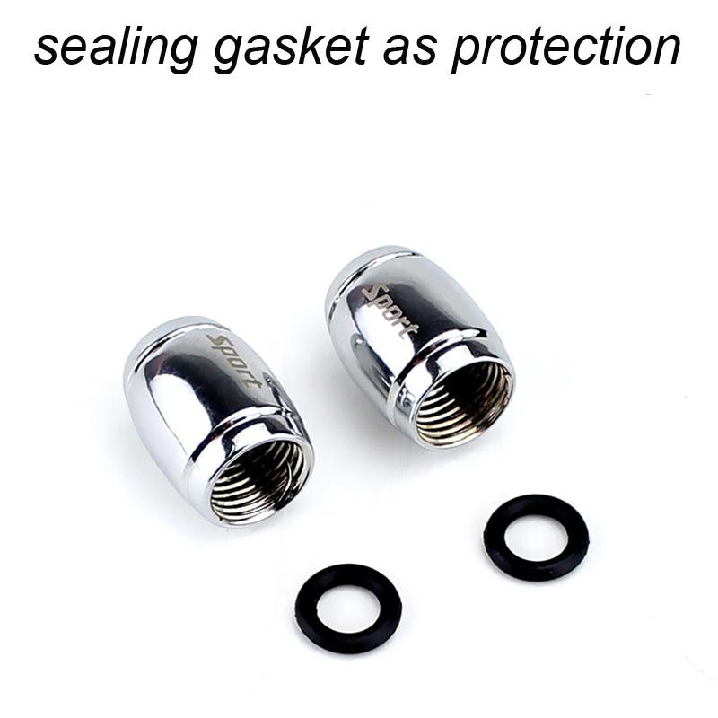 4Pcs/Set HAUSNN Anti-Theft Tire Valve Stem Caps for Car Trucks Motorcycles Valve Stem Cap Dustproof Seal Lock Tight Fit