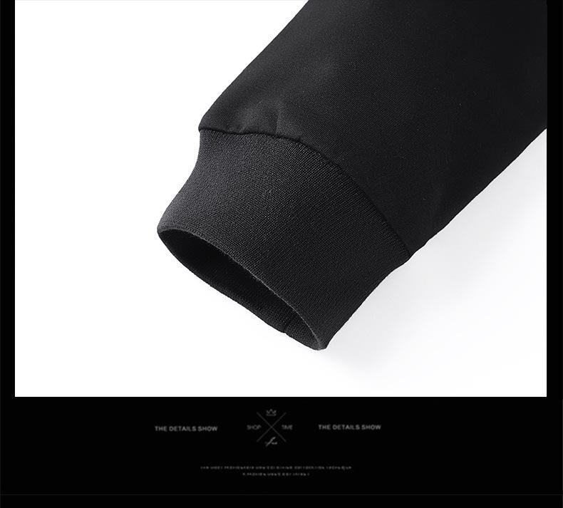 Men's Plus Size Cotton Sportswear Set: Stand Collar Jacket & Crew Neck Sweatshirt, Two or Three Piece Casual Set