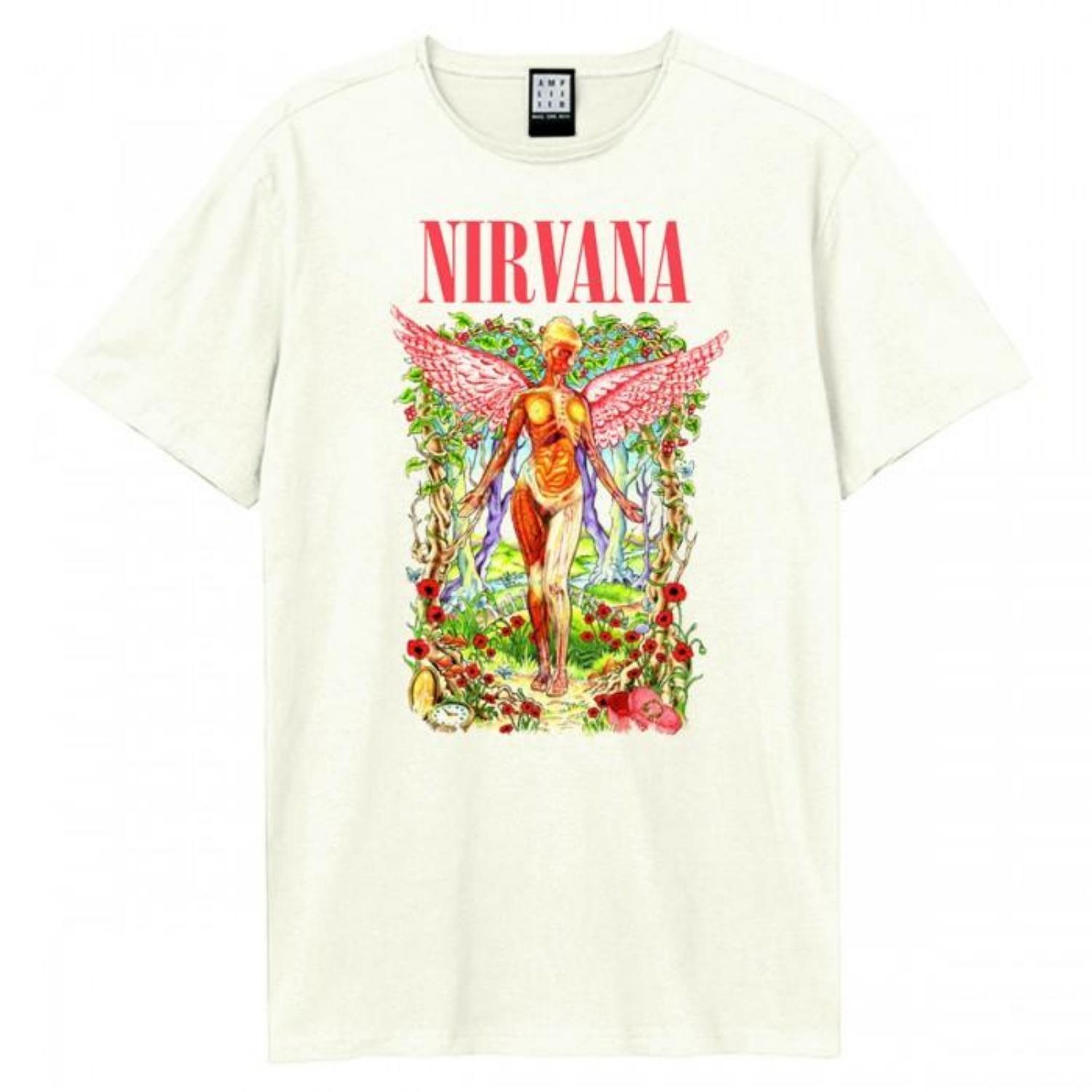 Amplified Unisex Adult In Utero Wilderness Nirvana T-Shirt S