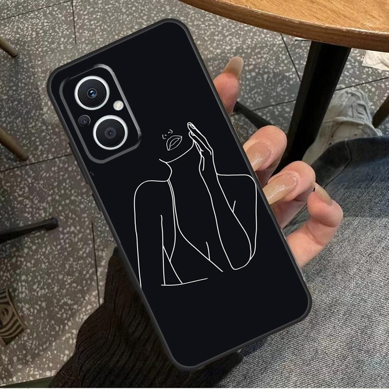 Sexy Nude Women Art For OPPO Reno 11F 12F 13F 14F 8T 10 11 12 13 14 Pro 8 7 Lite OPPO Find X8 X6 X5 X9 Pro Case