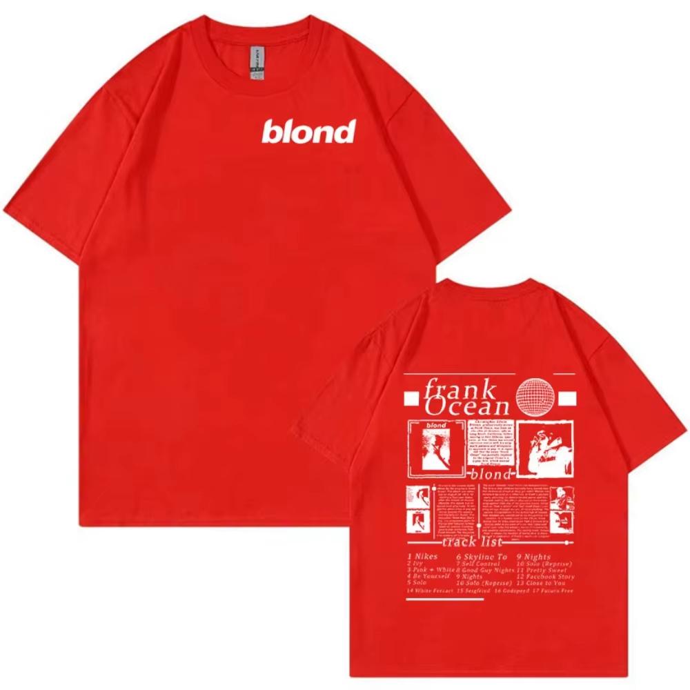 Rapper Frank Blonde Ocean Music Album High Quality Loose Unisex Vintage Hip Hop Fashion Streetwear Unisex And Unisex Tshirt
