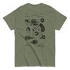 W. Mason 1881 Revolver Patent – Gun Blueprint Art Vintage Unisex T-Shirt