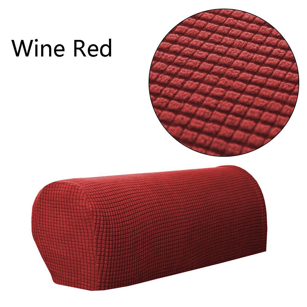 2PCS/SET New Stretchy Fleece Premium Armrest Covers Stretchy Chair Sofa Couch Arm Protector Stretch To Fit