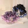 Fashion Elegant Butterfly Tassel Hair Claw Temperamental Mesh Shark Clip Ponytail Hair Clip Hair Accessory For Women
