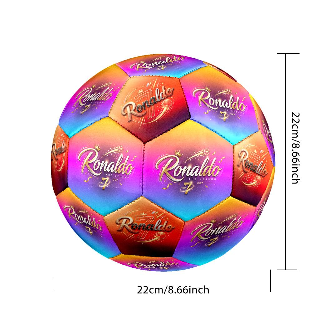 Ronaldo's: Legendary No. Soccer Ball Size 5 Football Machine-Stitched Indoor/Outdoor Universal Football for Football Accessories