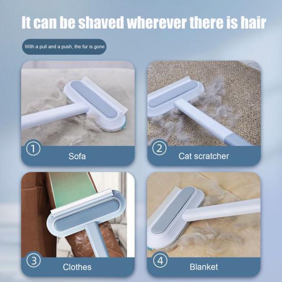 Kartáč na odstraňování chlupů 4 v 1 Koště na odstraňování chlupů pro pohovku Koberec Nábytek Opakovaně použitelný Omyvatelný Čistič žmolků pro psí a kočičí chlupy
