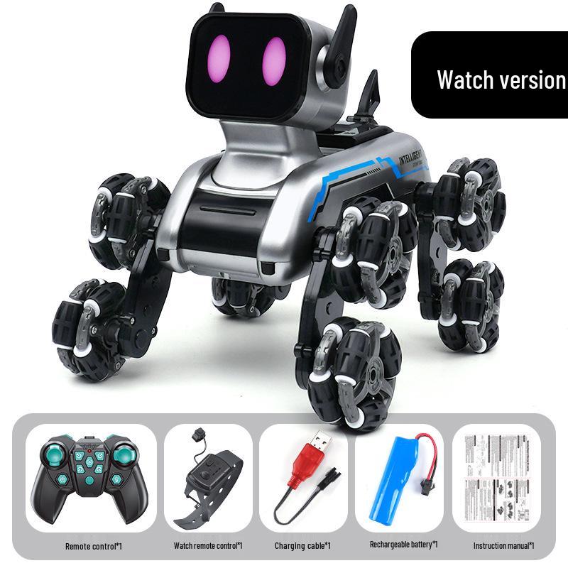 New Eight-Wheel Stunt Car & Intelligent Dog Gesture Control Toy for Boys