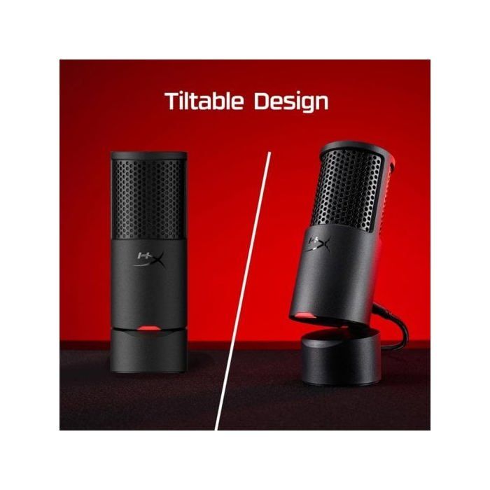 Micrófono HyperX Solocast 2 USB Cardioide Negro Con Cable De 2 M