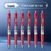 Chen MG K35 Click Gel Pen 0.5mm Black/Red/Blue - Light Neutral Signature Pen