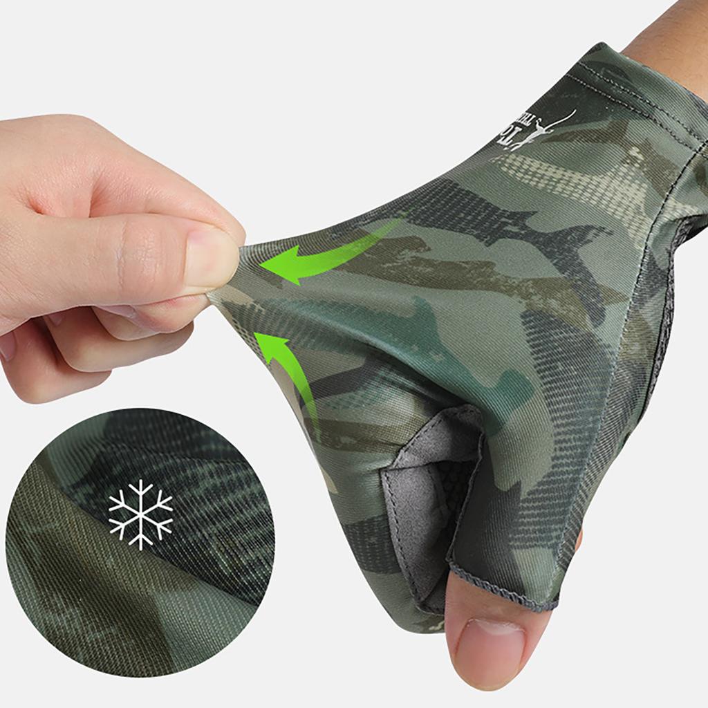 Fishing Gloves Fishing Equipment Breathable Fingerless Fishing Gloves Motorcycle Gloves Climbing Hiking Cycling Gloves