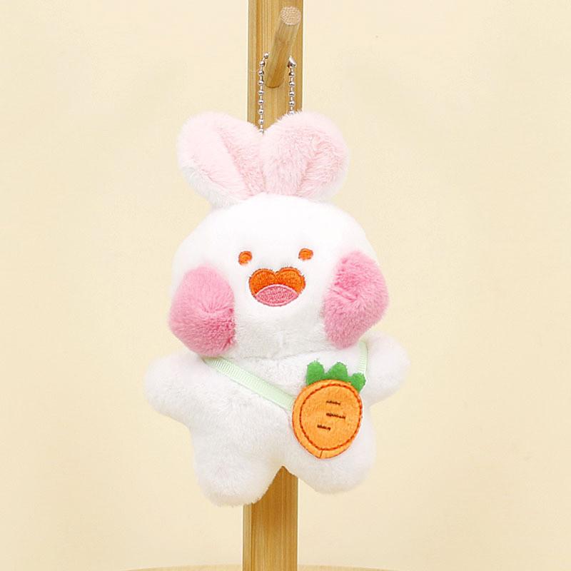 Adorable Plush Bunny Keychain Soft Stuffed Rabbit For Handbags And Backpacks