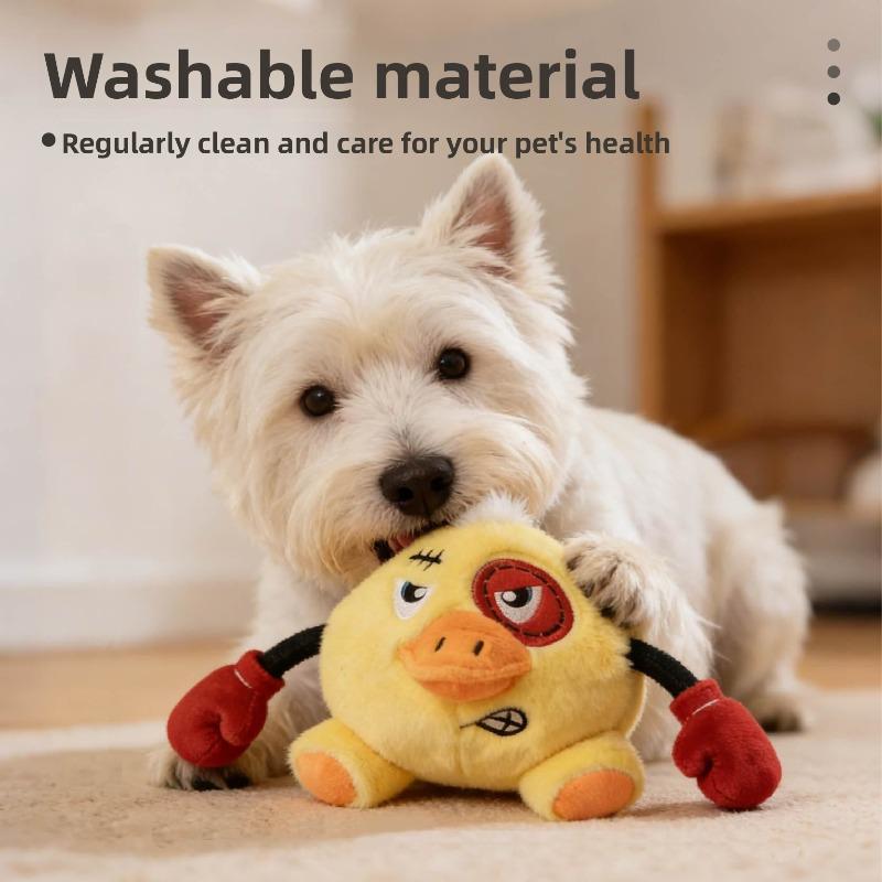 Dog Toy Plush Chewable Companion for Sleep with Sound Effect. Fun Gadget To Relieve Boredom. Doggy Pet Supplies.