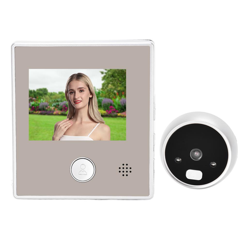 Intelligent Video Doorbell Digital Door Viewer 2.8in TFT LCD Display Infrared Night Vision 135 Degrees Wide Angle for
