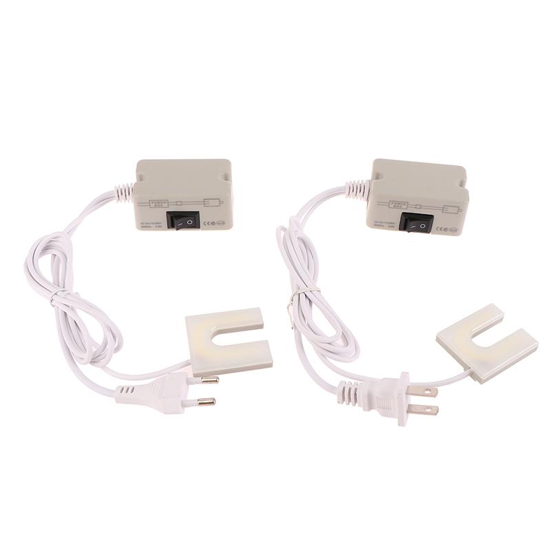 Eu/Us Plug 10 Led Sewing Machine Light U Shape Industrial Lighting Lamp Magnetic Working Light For Drill Presses Workbenches