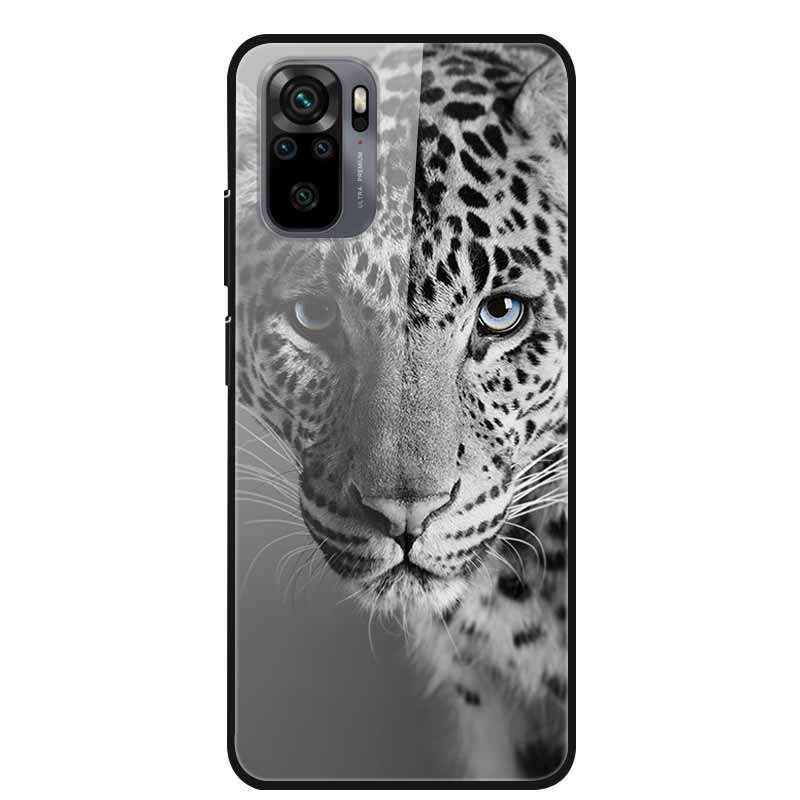 Edzett Üveg tok Redmi Note 10 Pro-hoz Fedél Kemény tok Xiaomi Redmi Note10 5G Telefon Tokhoz Note10 Pro Fundas TPU Lökhárító