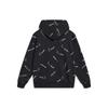 Li Ning Phil Hackett Kollaboration Muster Bedruckter Lockerer Pullover Hoodie Unisex Hoodies Schwarz AWDT955-1
