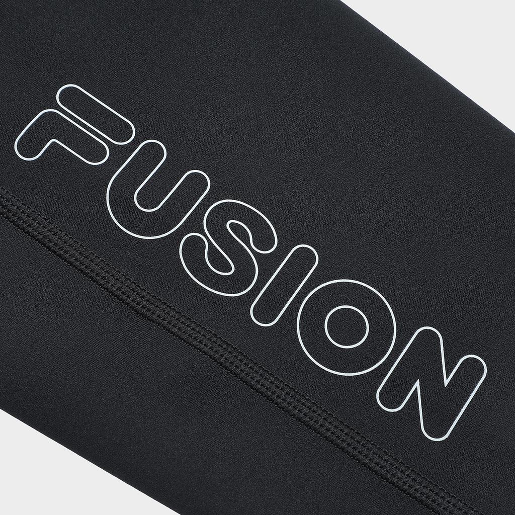 FILA Fusion QR Series Letter High Waist Straight Leg Slim Leggings Women leggings Deep-Black T11W326603A-BK