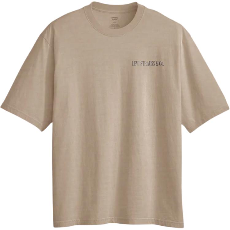 Levis Удобная Универсальная Модная Свободная Винтажная Футболка с Коротким Рукавом Мужские Топы A5805-0057 M