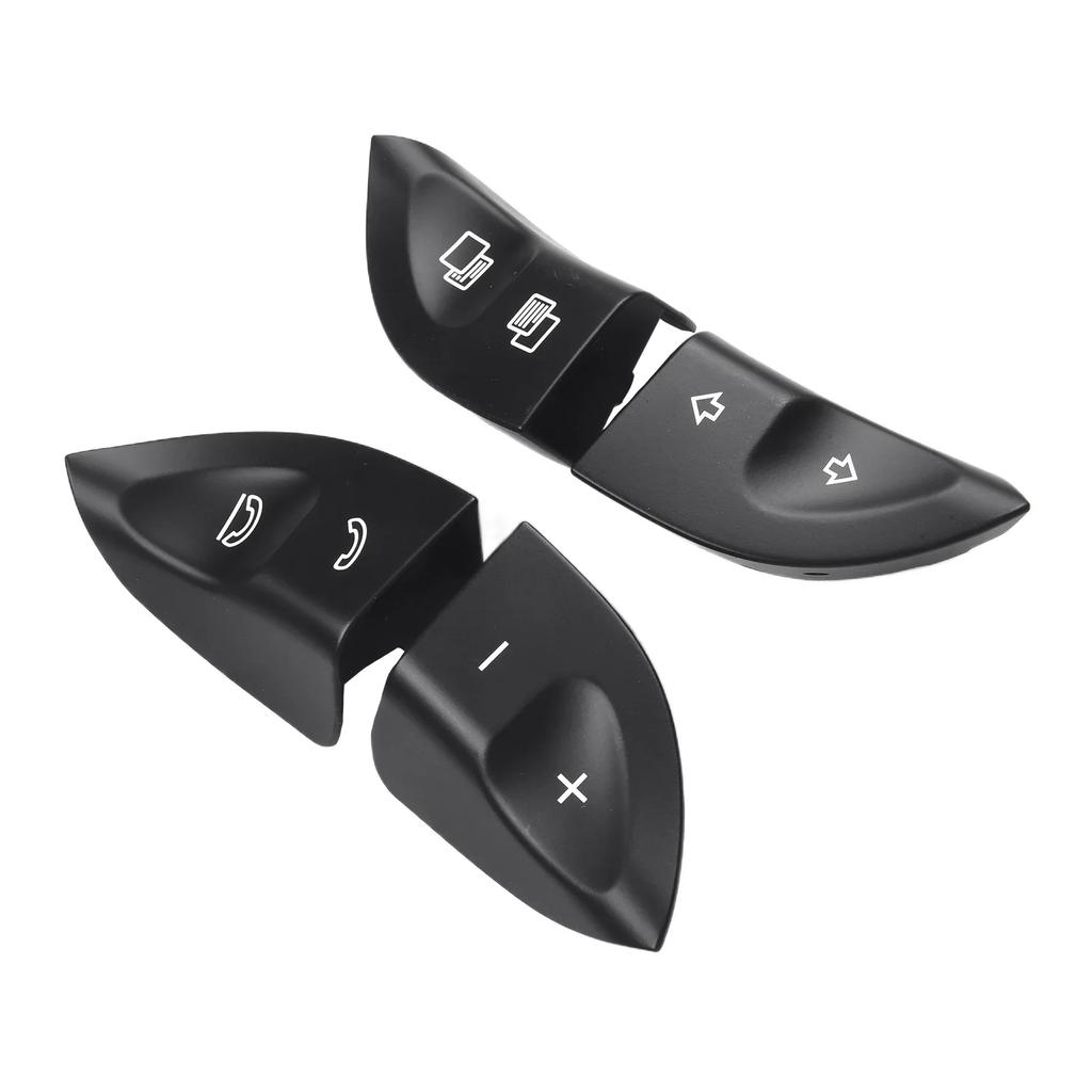 01 Rattkontrollknappbryterdeksel for Mercedes W220 W215 Svart hjullydkontrollknapp Cruisekontrollbryter