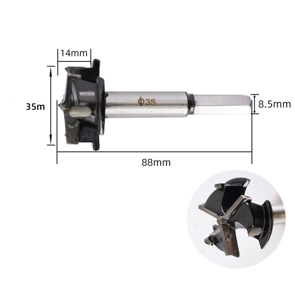 35mm Hole Opener Alloy Jig Drill Bits Portable Punch Tool  Woodworking