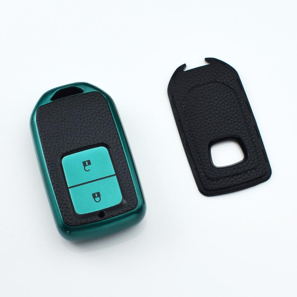 

Чехол для дистанционного ключа HONDA Civic Accord City CR-V Jazz XR-V Vezel HR-V FRV с 2 кнопками из ТПУ зелёный