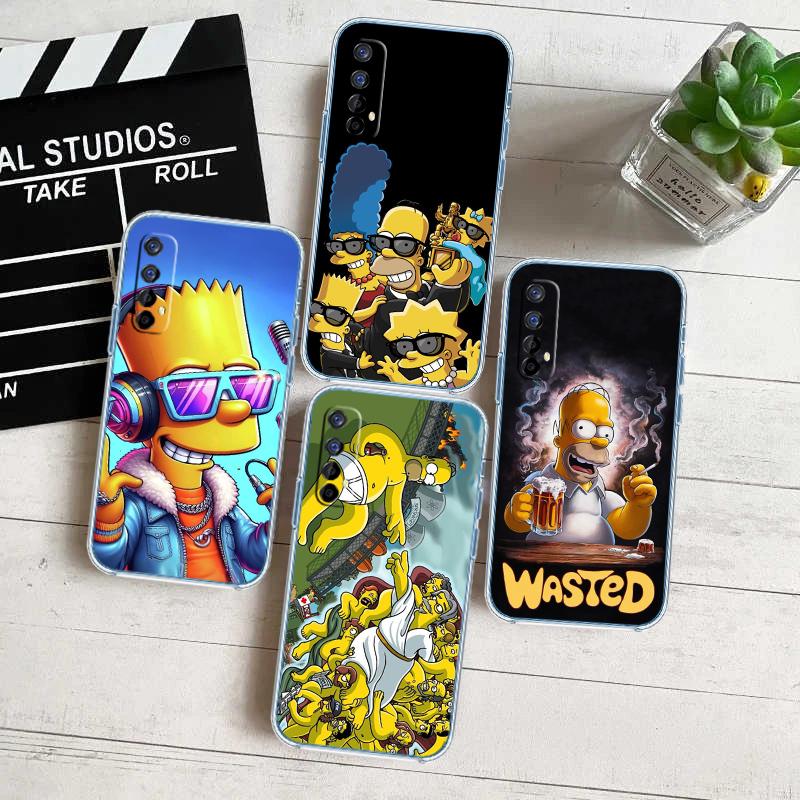 S-Simpsons-Art Transparent Phone Case for Motorola Moto G7 G8 G9 G84 G85 G73 G24 G15 Z2 Play Power Plus