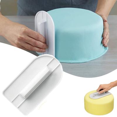 Plastic Cake Smoother DIY Fondant Cake Smoother Spatulas Scraper Polisher Tools Mold Cake Brush Baking Tools Kitchen Accessories