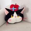 Apple Cat Plush Cushion With Embroidered Cartoon Design For Living Room Decor