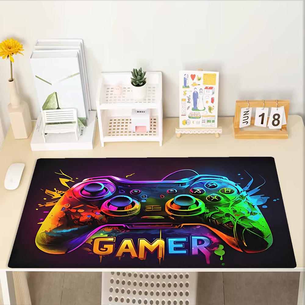 Spielcontroller-Thema Mauspads, Rutschfeste Gummiunterseite, Multifunktionales Büro- & Heimdekor, Perfekt zur Personalisierung des Arbeitsplatzes.