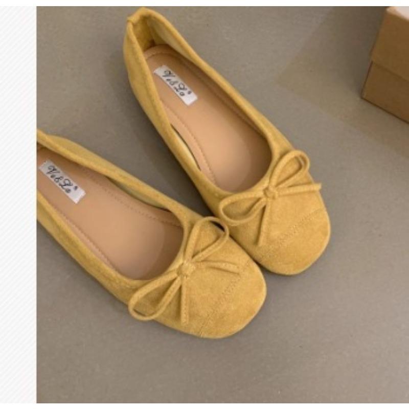 Elegant Flat Shoes Single Shoes Women's Shoes Soft-soled Ballet Shoes